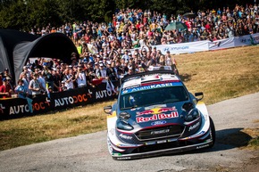Ford Einsatzteam M-Sport nach schwierigem Verlauf der Deutschland-Rallye mit erfolgreicher Schadensbegrenzung