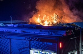 Feuerwehr Essen: FW-E: Brand in Kleingartenanlage, keine Verletzten