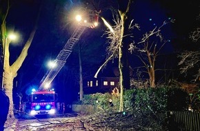 Feuerwehr Oberhausen: FW-OB: Über 100 Einsätze durch Sturmtief "Zeynep" in Oberhausen