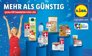 Lidl: 50 Jahre Lidl: Eigenmarken erobern die Bühne der Jubiläumskampagne / Crossmediale 360-Grad-Kampagne stellt ausgezeichnete Eigenmarken mit prominenter Unterstützung in den Fokus