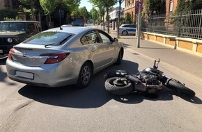Polizeidirektion Worms: POL-PDWO: Worms - Motorradfahrer bei Unfall verletzt