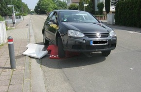 Polizeidirektion Landau: POL-PDLD: Auf Betonschutzwand aufgefahren