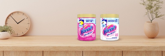 Reckitt Deutschland: Neue und verbesserte Formel - Vanish Oxi Action überzeugt mit effektiver Fleckentfernung und bestmöglichen Waschergebnissen