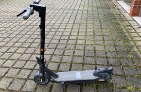 Polizeiinspektion Göttingen: POL-GÖ: (591/2023) Polizei Hann. Münden stellt E-Scooter bei Jugendlichem sicher - Herkunft unbekannt, Eigentümer gesucht