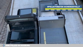 Polizei Duisburg: POL-DU: Hochfeld/Dellviertel: Einsatz gegen kriminelle Clans - Polizei stellt Spielautomaten sicher