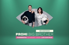 SAT.1: Big Brother enthüllt seine neue Welt und ein:e Bewohner:in. SAT.1 streamt "Promi Big Brother - Der Countdown" live aus Köln / Einladung für Journalist:innen