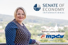 MPDV Mikrolab GmbH: Pressemitteilung MPDV: Nathalie Kletti als Senatorin in Senate of Economy International berufen