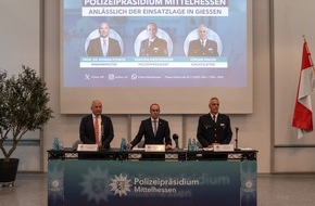 Polizeipräsidium Mittelhessen - Pressestelle: Mittelhessen: STADT + LANDKREIS GIESSEN: Pressekonferenz zur Vorstellung des polizeilichen Einsatzkonzepts anlässlich der Neugründung der AfD-Jugendorganisation in Gießen