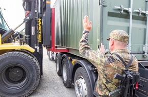 Presse- und Informationszentrum der Streitkräftebasis: Die Logistik der Streitkräftebasis unterstützt die Schnelle Eingreiftruppe der NATO (VJTF) auf dem Truppenübungsplatz in der Oberlausitz (Sachsen)