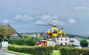 Feuerwehr Herdecke: FW-EN: Rettungshubschrauber landete im Ortsteil Schnee.