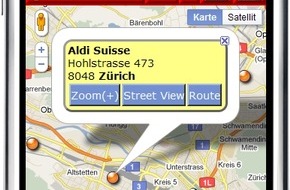 filialsuche.ch: filialsuche.ch: Standortdaten und Street View können auch nutzbringend eingesetzt werden