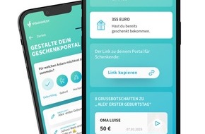 VisualVest: VisualVest startet individualisiertes Geschenkportal und ermöglicht Einzahlungen von Dritten ins Depot