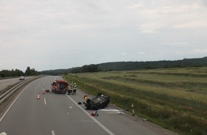 Polizeidirektion Neustadt/Weinstraße: POL-PDNW: Schwerer Verkehrsunfall auf der A6 in Hettenleidelheim