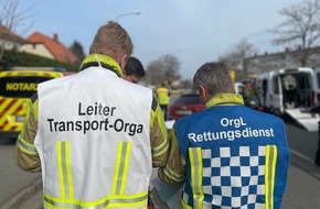 Feuerwehr Dresden: FW Dresden: Verkehrsunfall mit zehn Verletzten