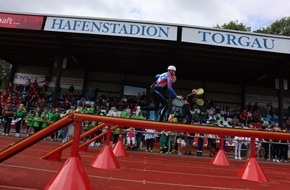 Deutscher Feuerwehrverband e. V. (DFV): Sportliche Fitness + hohe Konzentration = spannende Wettbewerbe / Deutsche Feuerwehr-Meisterschaften im Internationalen Feuerwehrsportwettkampf eröffnet