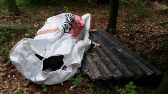 Polizei Korbach: POL-KB: Bad Wildungen-Braunau - illegale Müllentsorgung von Asbestplatten, Polizei sucht Zeugen