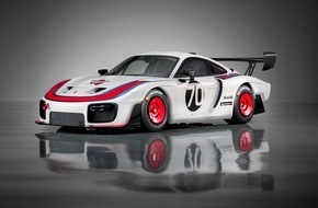 Porsche Schweiz AG: Clubsport-Rennwagen mit 700 PS zum Jubiläum 70 Jahre Porsche Sportwagen / Exklusive Neuauflage des Porsche 935