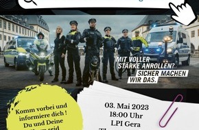 Landespolizeiinspektion Gera: LPI-G: Alles zum Thema: Ausbildung und Karrierechancen bei der Thüringer Polizei.