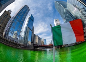 St. Patrick&#039;s Day in Chicago: eine Stadt trägt Grün