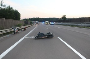 Polizeidirektion Kaiserslautern: POL-PDKL: Motorradunfall zwar mit Glück im Unglück, aber ohne Führerschein