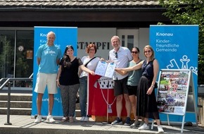 UNICEF Schweiz und Liechtenstein: Knonau erneut als &laquo;Kinderfreundliche Gemeinde&raquo; ausgezeichnet