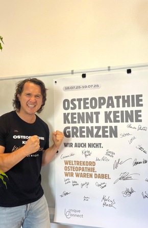 Erfolgreicher RID-Weltrekord: Die längste osteopathische Behandlung der Welt offiziell zertifiziert (25:00:00)