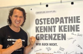 REKORD-INSTITUT für DEUTSCHLAND: Erfolgreicher RID-Weltrekord: Die längste osteopathische Behandlung der Welt offiziell zertifiziert (25:00:00)