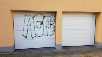 Polizeipräsidium Mannheim: POL-MA: Hemsbach/Rhein-Neckar-Kreis: Unbekannte sprühen Graffiti mit beleidigendem Inhalt an Polizeigebäude - Zeugen gesucht