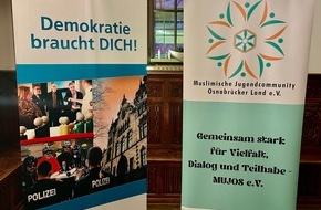 Polizeiinspektion Osnabrück: POL-OS: Osnabrück: Abschlussveranstaltung des Projekts "Gemeinsam Sicherheit schaffen - Muslimische Jugendliche begegnen Polizistinnen und Polizisten"