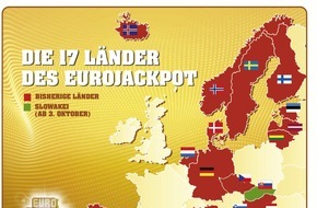 Eurojackpot: Eurojackpot wächst weiter - Mit der Slowakei spielen 17 europäische Länder um den Eurojackpot