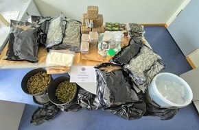 Polizeipräsidium Nordhessen - Kassel: POL-KS: Drogenfahnder stellen Betäubungsmittel im Wert von etwa 200.000 Euro bei 61-Jährigem sicher