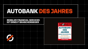 Mobilize Financial Services, eine Marke der RCI Banque S.A. Niederlassung Deutschland: Mobilize Financial Services erneut Autobank des Jahres