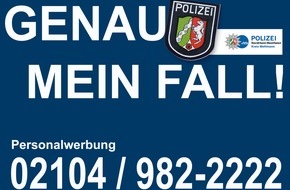 Polizei Mettmann: POL-ME: Polizeipersonalwerbung kommt erneut ins BIZ ! - Mettmann / Kreis Mettmann - 1806115