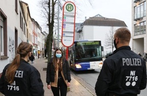 Polizeidirektion Osnabrück: POL-OS: Bundesweite Corona-Kontrollaktion: Erneut Verstöße an den Haltestellen (FOTO)