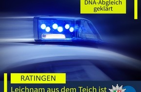 Polizei Mettmann: POL-ME: Leichnam aus Teich ist identifiziert - 2603115