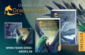 Dressler Verlag GmbH: Dressler Verlag erhöht Startauflage von Cornelia Funkes "Die Feder eines Greifs" / "Drachenreiter"-Fortsetzung erscheint am 26. September