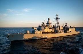 Presse- und Informationszentrum Marine: Fregatte "Lübeck" kehrt zurück aus der Ägäis