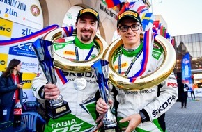 Skoda Auto Deutschland GmbH: Starker zweiter Platz in Tschechien: Fabian Kreim verteidigt U28-Führung in der Rallye-EM (FOTO)