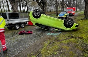 Polizeiinspektion Hildesheim: POL-HI: Fahrübung endet mit Überschlag