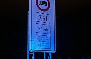 Polizeidirektion Landau: POL-PDLD: B10/LD-Nord - &Uuml;berwachung des Nachtfahrverbots