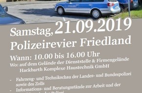 Polizeiinspektion Neubrandenburg: POL-NB: Einladung zum Tag der offenen Tür im Polizeirevier Friedland