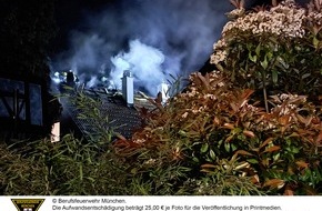 Feuerwehr München: FW-M: Hoher Sachschaden nach Dachstuhlbrand (Waldperlach)