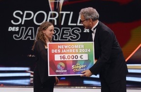 LOTTO Bayern: GlücksSpirale-Zusatzlotterie "Die Sieger-Chance" kürt Synchron-Schwimmerin Klara Bleyer zum Newcomer des Jahres