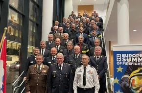 Deutscher Feuerwehrverband e. V. (DFV): Mit voller Kraft für eine gemeinsame Stimme der Feuerwehren der EU / 2. Europäischer Feuerwehrgipfel in Brüssel: Vertreter aus 21 Nationen einig über Rahmenbedingungen