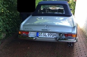 Polizei Düsseldorf: POL-D: Kaiserswerth - Seltener Mercedes "Pagode" entwendet - Polizei fahndet mit Bildern des Oldtimers