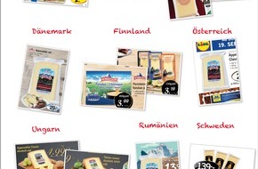 LIDL Schweiz: Lidl Schweiz konnte den Käseexport gegenüber dem Vorjahr erneut verdoppeln (BILD)