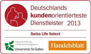 Swiss Life Select: Swiss Life Select überzeugt mit hoher Kundenorientierung (BILD)