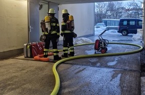 Feuerwehr München: FW-M: Kellerbrand durch Brandmeldeanlage gemeldet (Schwabing)