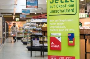Unternehmensgruppe Tengelmann: Grünstrom aus dem Supermarkt / Kaiser's Tengelmann bietet bundesweit Ökostrom an
