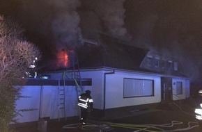 Polizeidirektion Koblenz: POL-PDKO: Dachstuhlbrand in Andernach - eine Person leicht verletzt